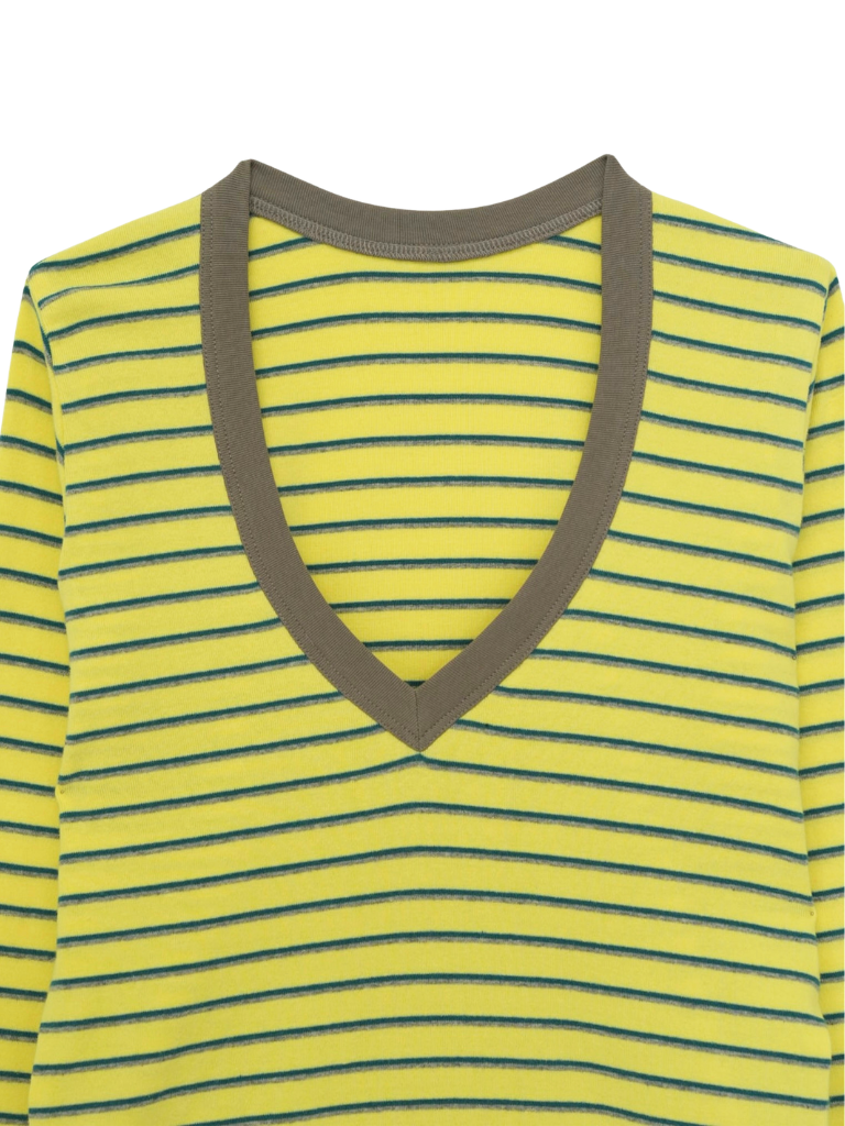 V neck L/S T