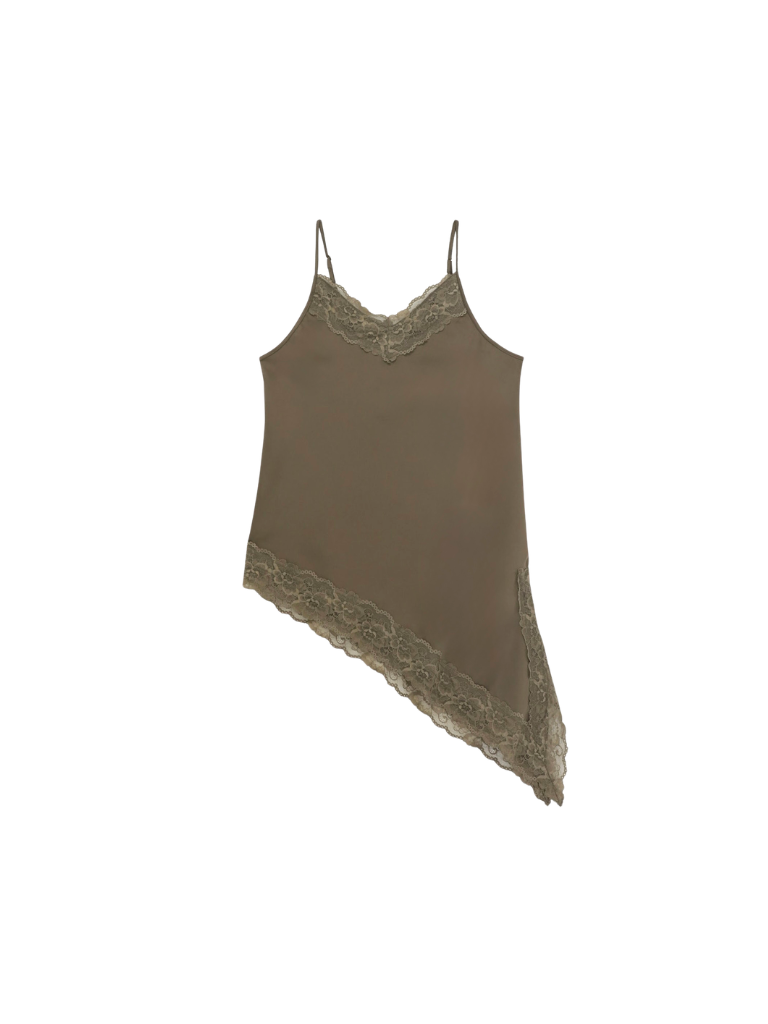Asymmetrical camisole lace