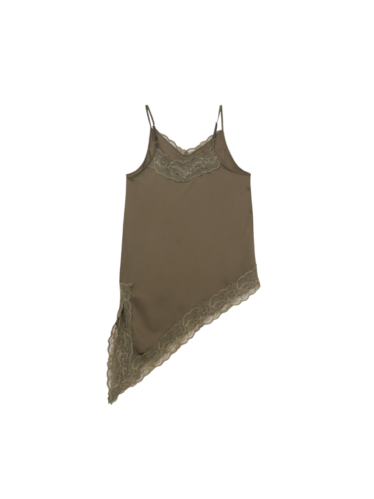 Asymmetrical camisole lace