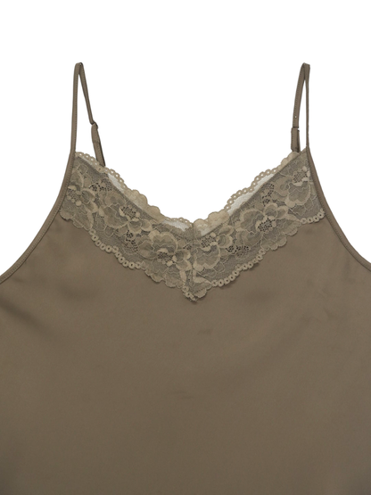 Asymmetrical camisole lace