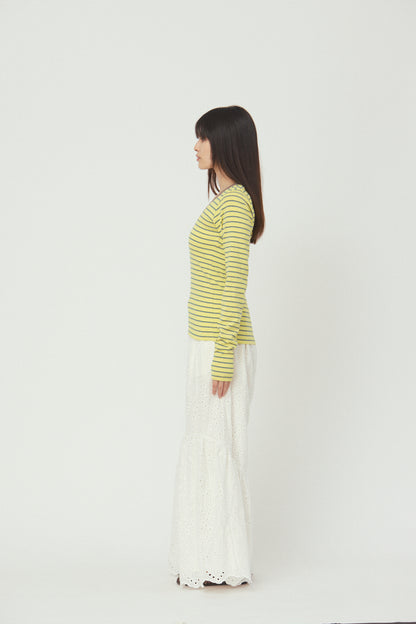 V neck L/S T