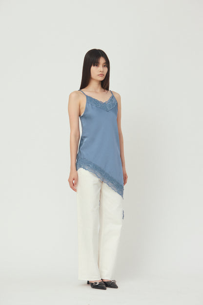 Asymmetrical camisole lace