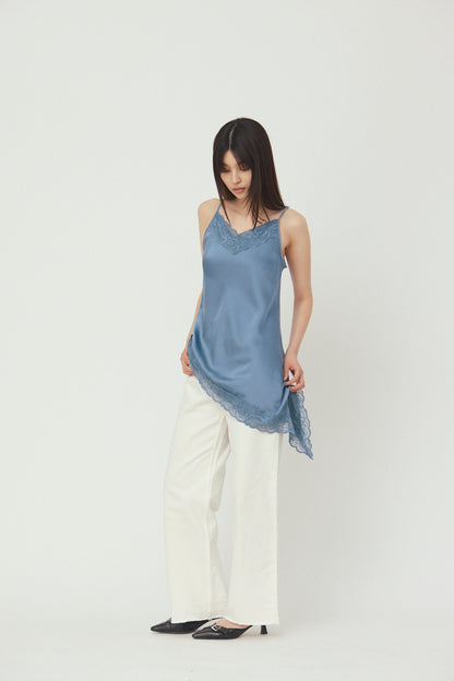 Asymmetrical camisole lace