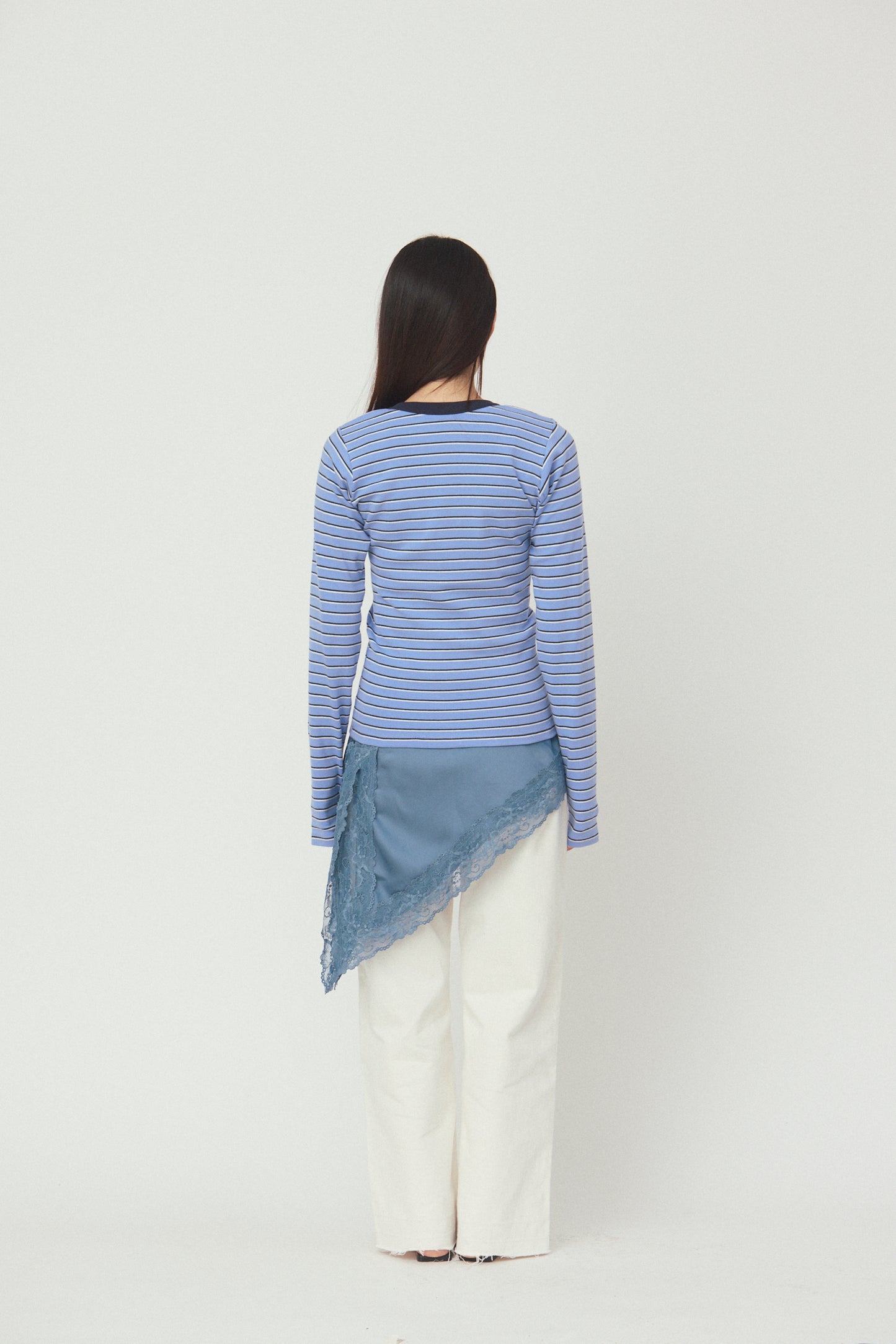 V neck L/S T