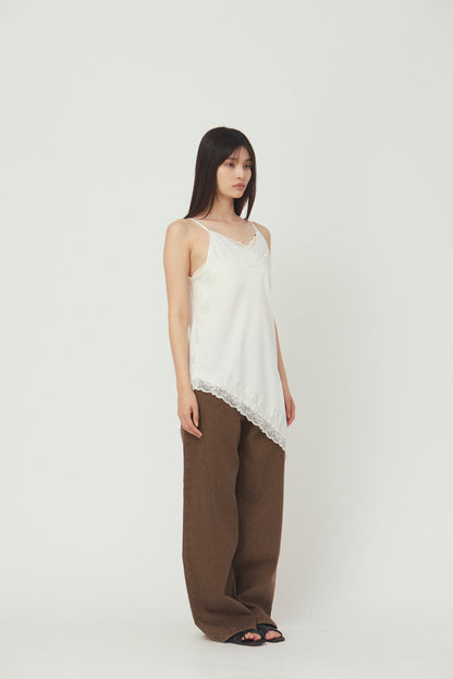 Asymmetrical camisole lace