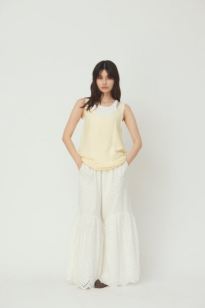 GROSSY SHEER SLEEVELESS TOPG