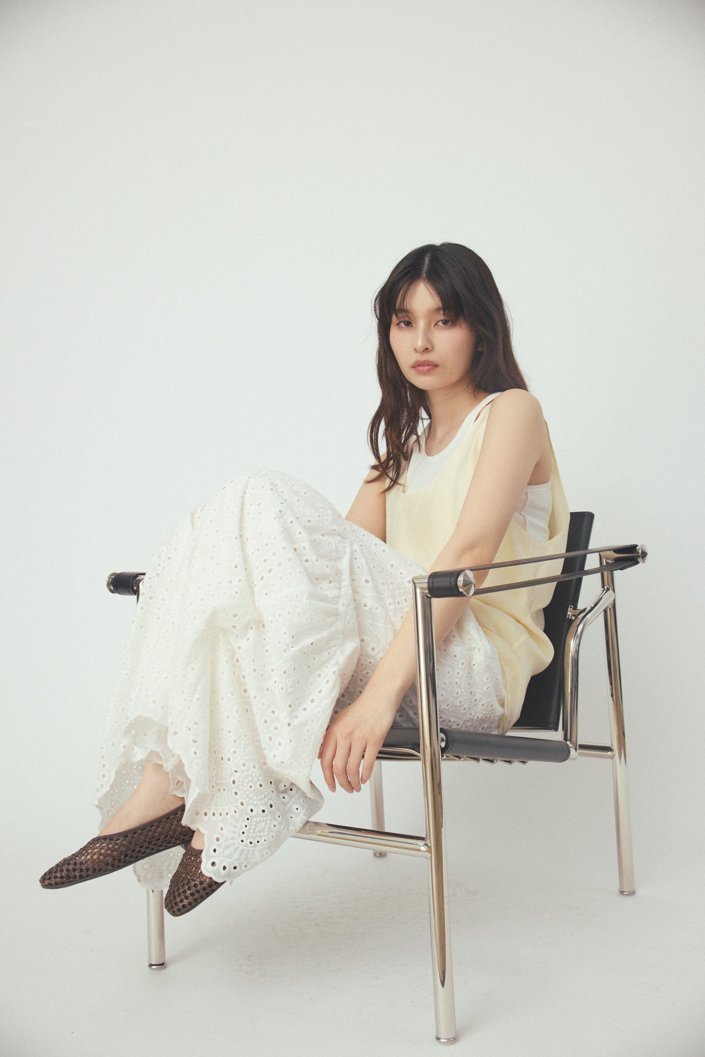 GROSSY SHEER SLEEVELESS TOPG