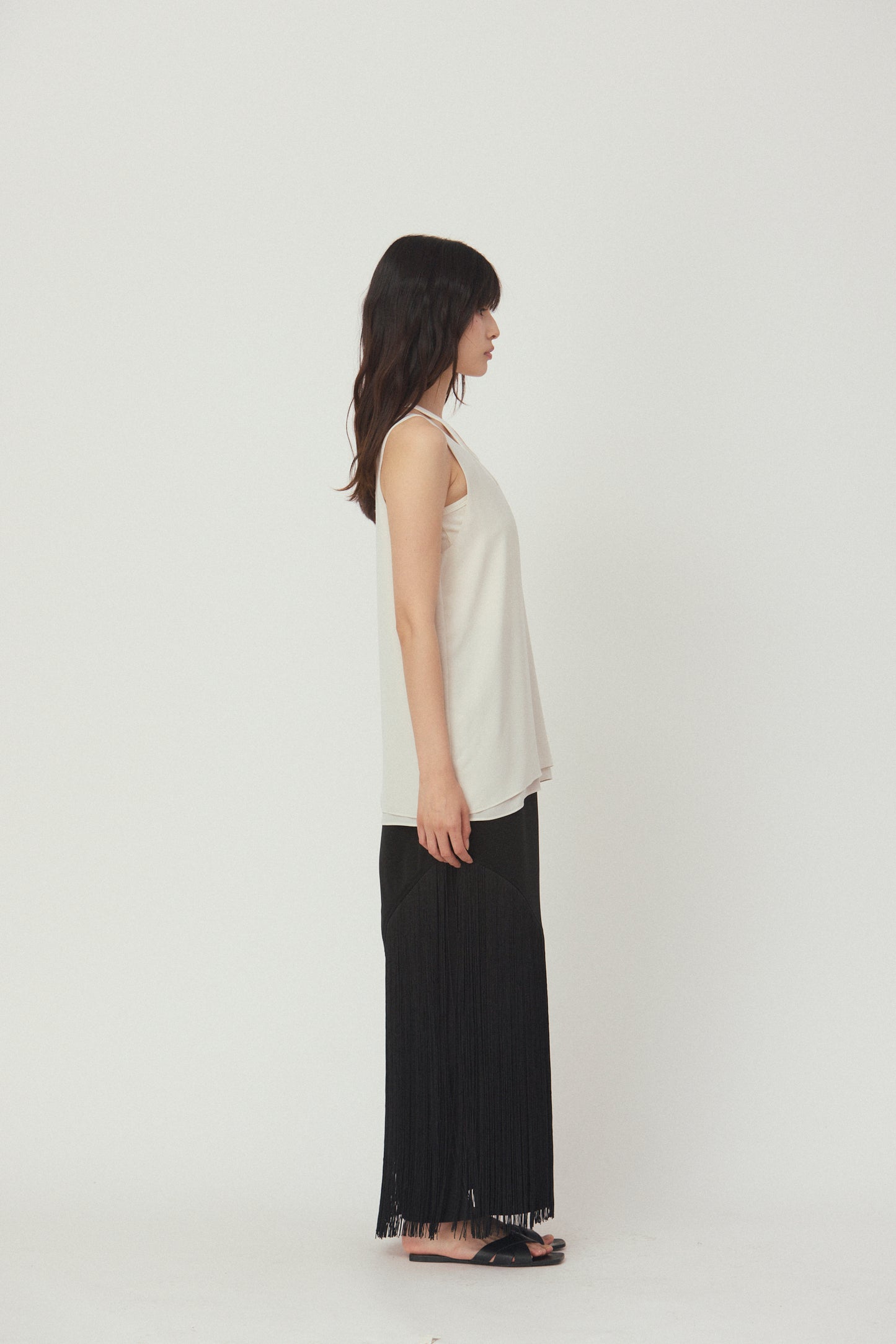 GROSSY SHEER SLEEVELESS TOPG
