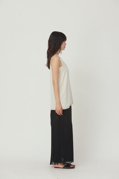 GROSSY SHEER SLEEVELESS TOPG