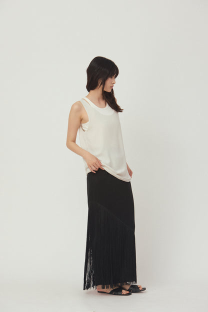 GROSSY SHEER SLEEVELESS TOPG