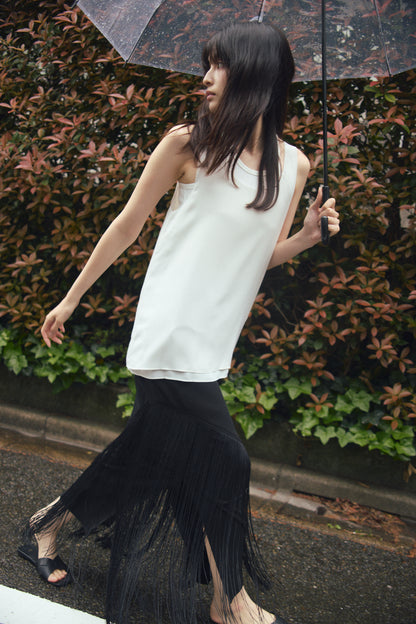 GROSSY SHEER SLEEVELESS TOPG