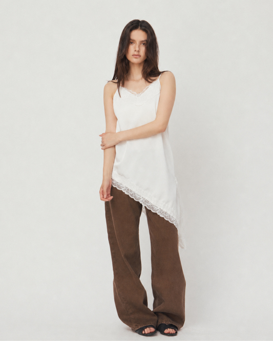 ASYMMETRICAL CAMISOLE LACE