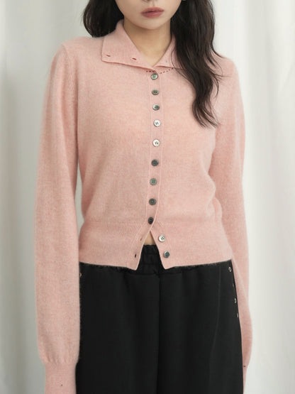 SOFT STRUCTURE CASHMERE CARDIGAN