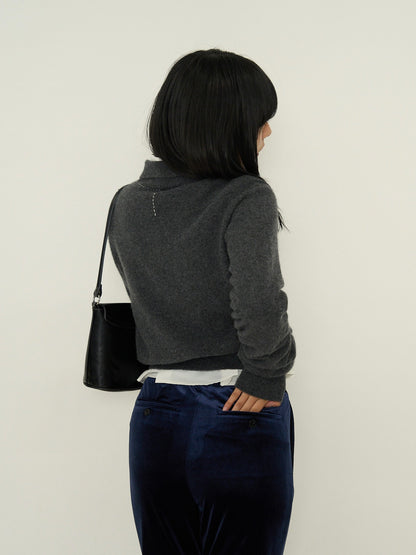 SOFT STRUCTURE CASHMERE CARDIGAN