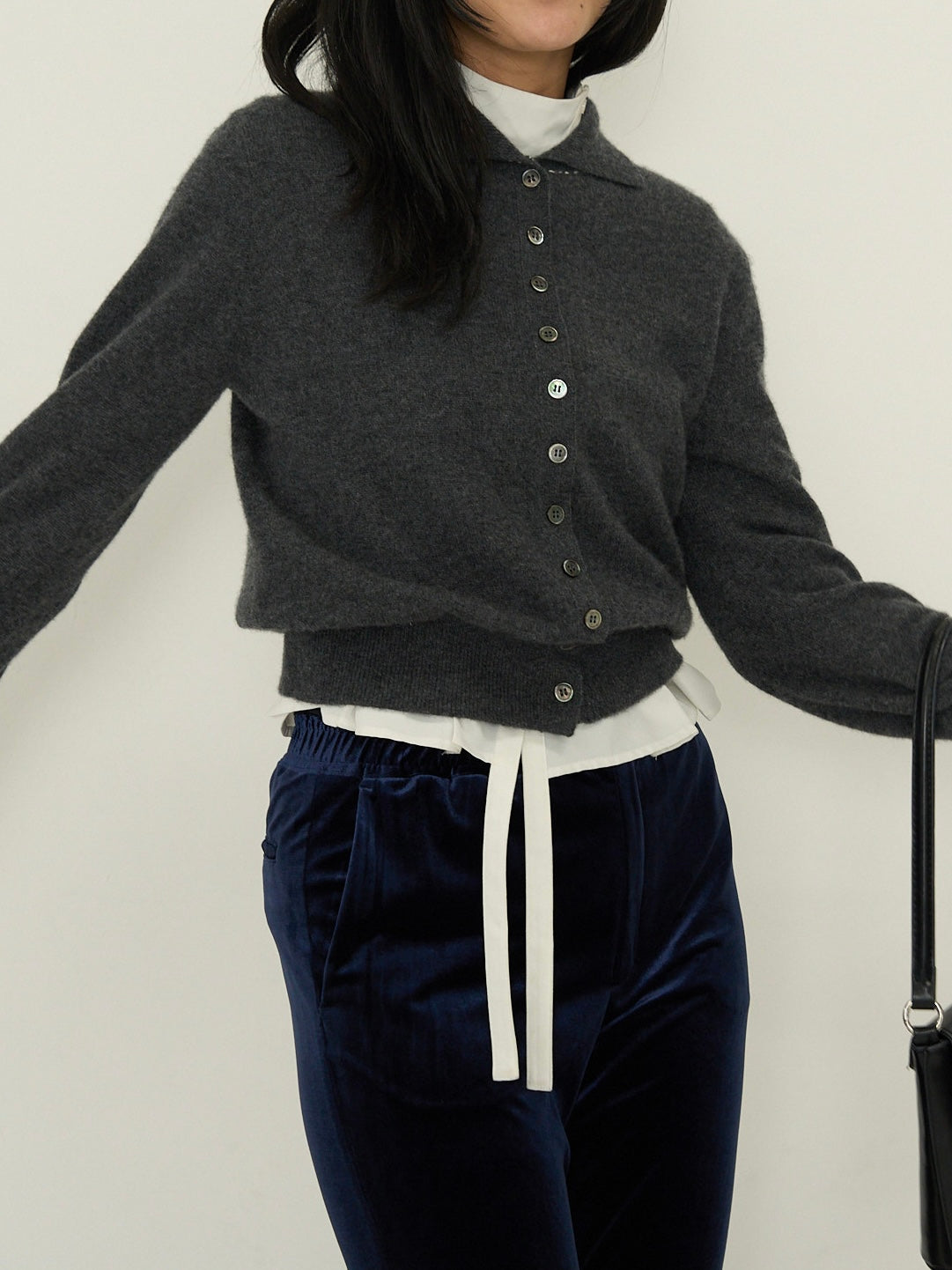 SOFT STRUCTURE CASHMERE CARDIGAN