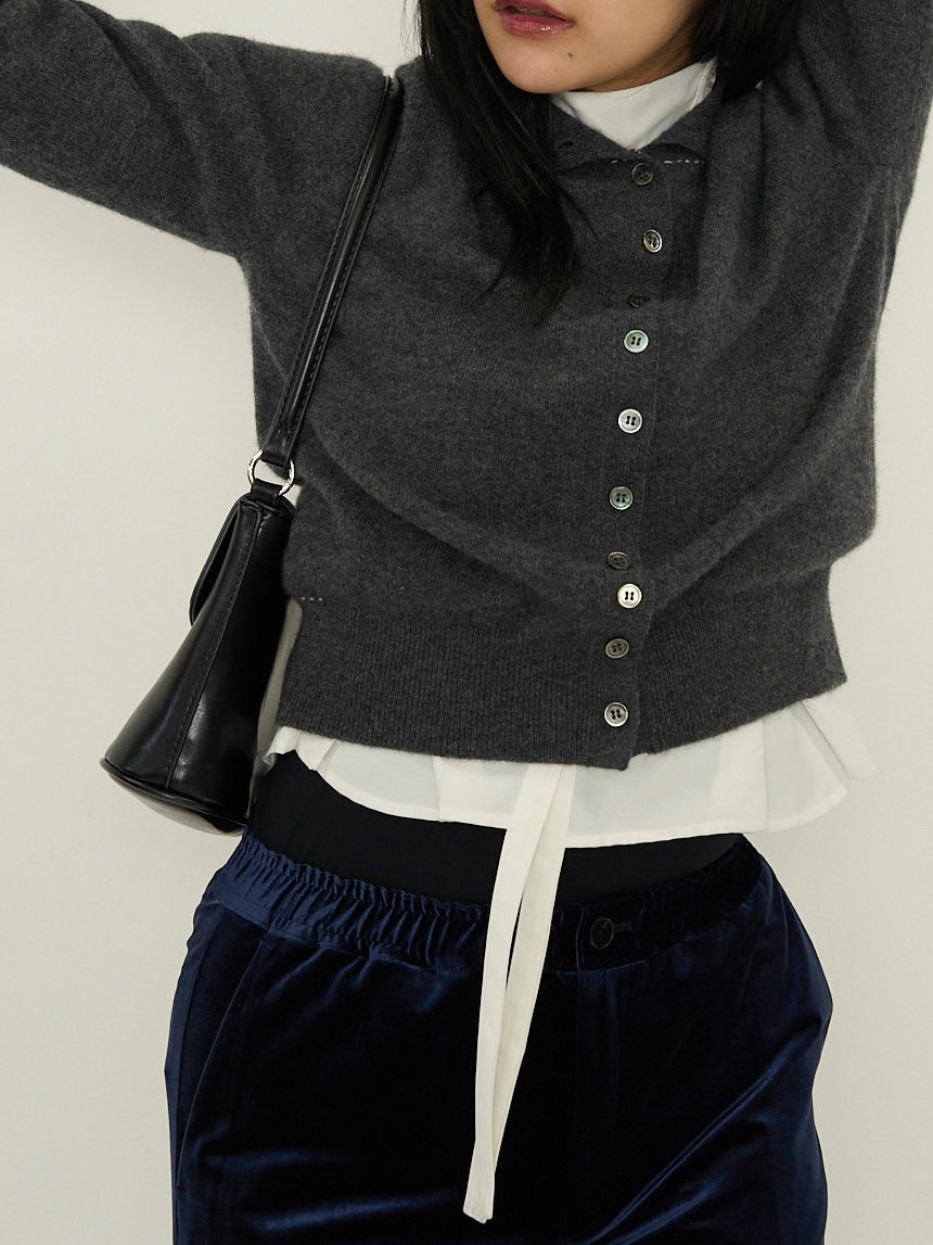 SOFT STRUCTURE CASHMERE CARDIGAN