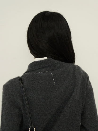 SOFT STRUCTURE CASHMERE CARDIGAN