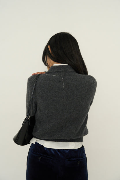 SOFT STRUCTURE CASHMERE CARDIGAN