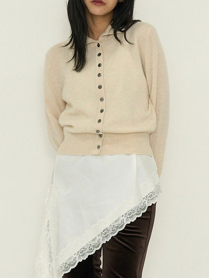 SOFT STRUCTURE CASHMERE CARDIGAN