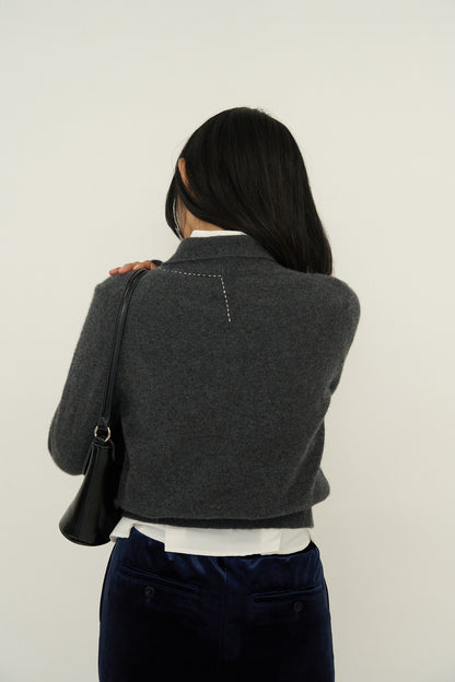 SOFT STRUCTURE CASHMERE CARDIGAN
